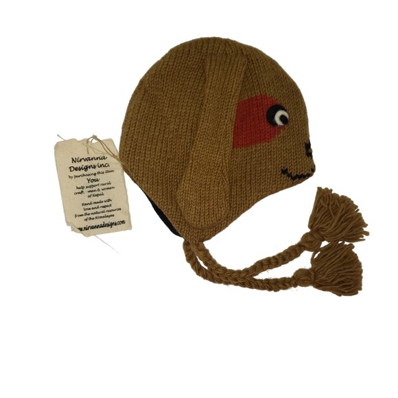 NIRVANA DESIGNS Handmade Puppy Dog Wool Children's Hat - NEW With Tags - Picture 3 of 15